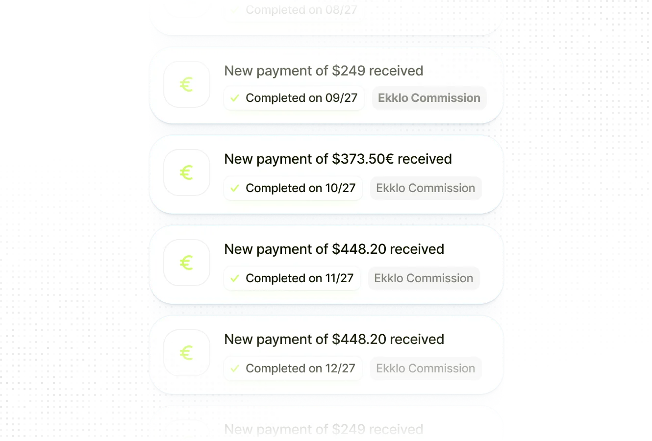 Ambassador commissions received from referred subscriptions